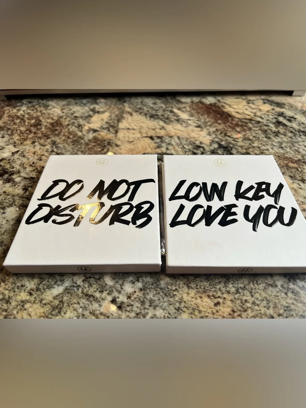 bh Cosmetics 'Not Drunk, Just Pout' & 'Low Key Love' White Palette Duo